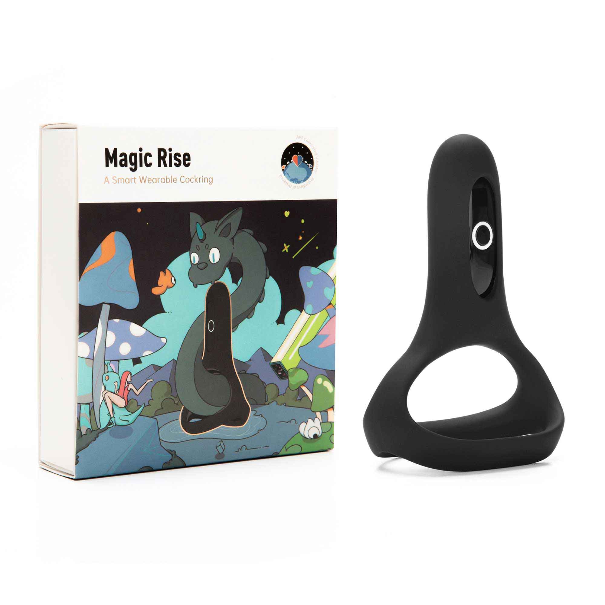 Magic Motion Rise BLACK APP Controlled A Smart Wearable Cockring - MM-RISE BLK