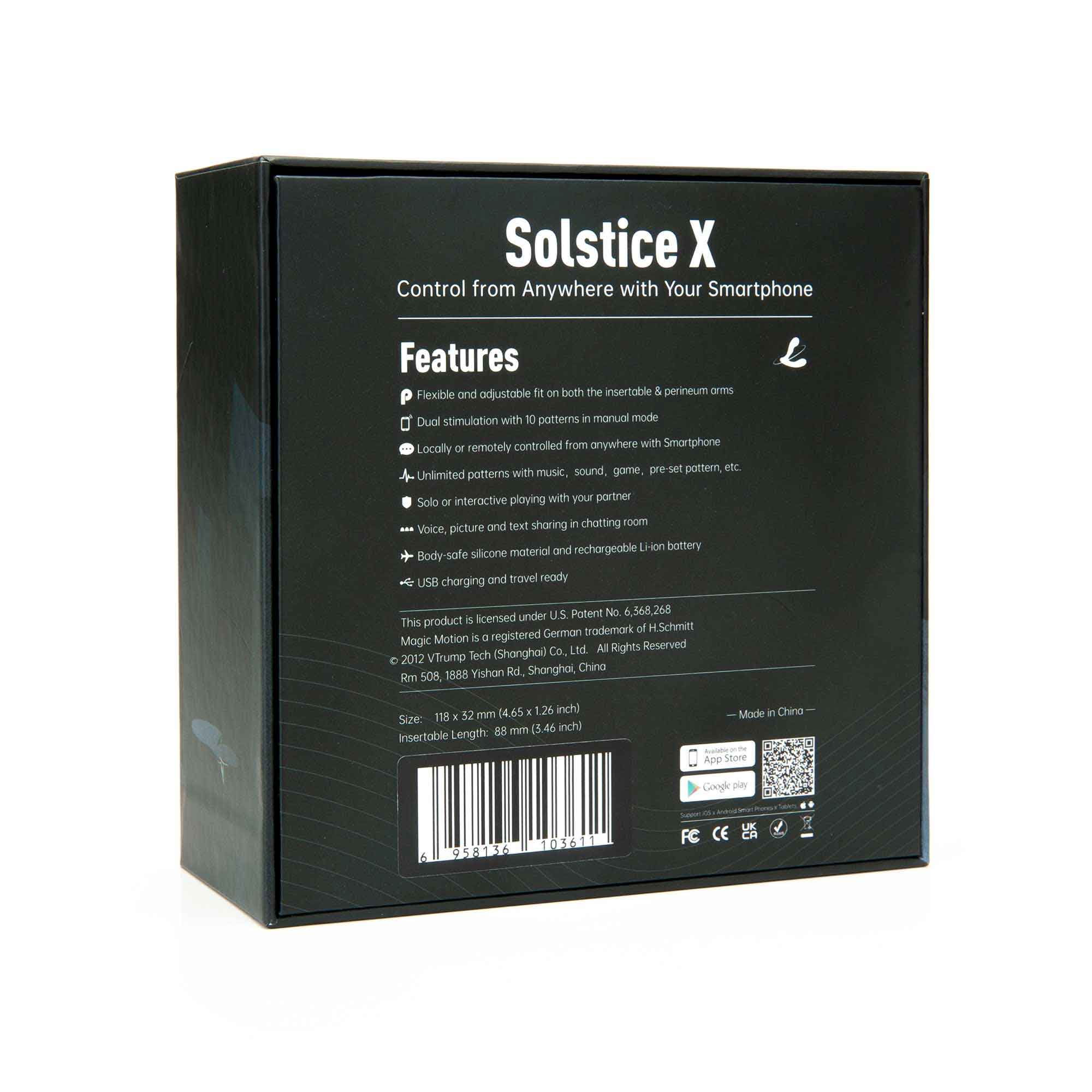 Magic Motion Solstice X Adjustable APP Controlled Prostate Massager - MM-SOLSTICE-X