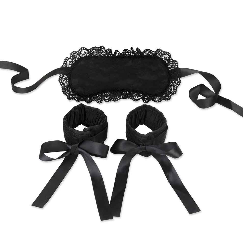 Lace Cuffs & Blindfold Set - SMES-910