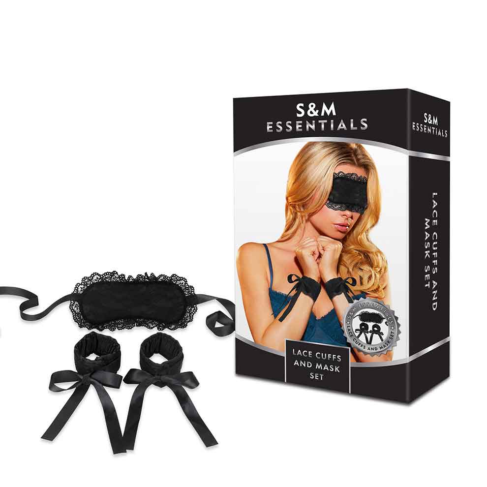 Lace Cuffs & Blindfold Set - SMES-910
