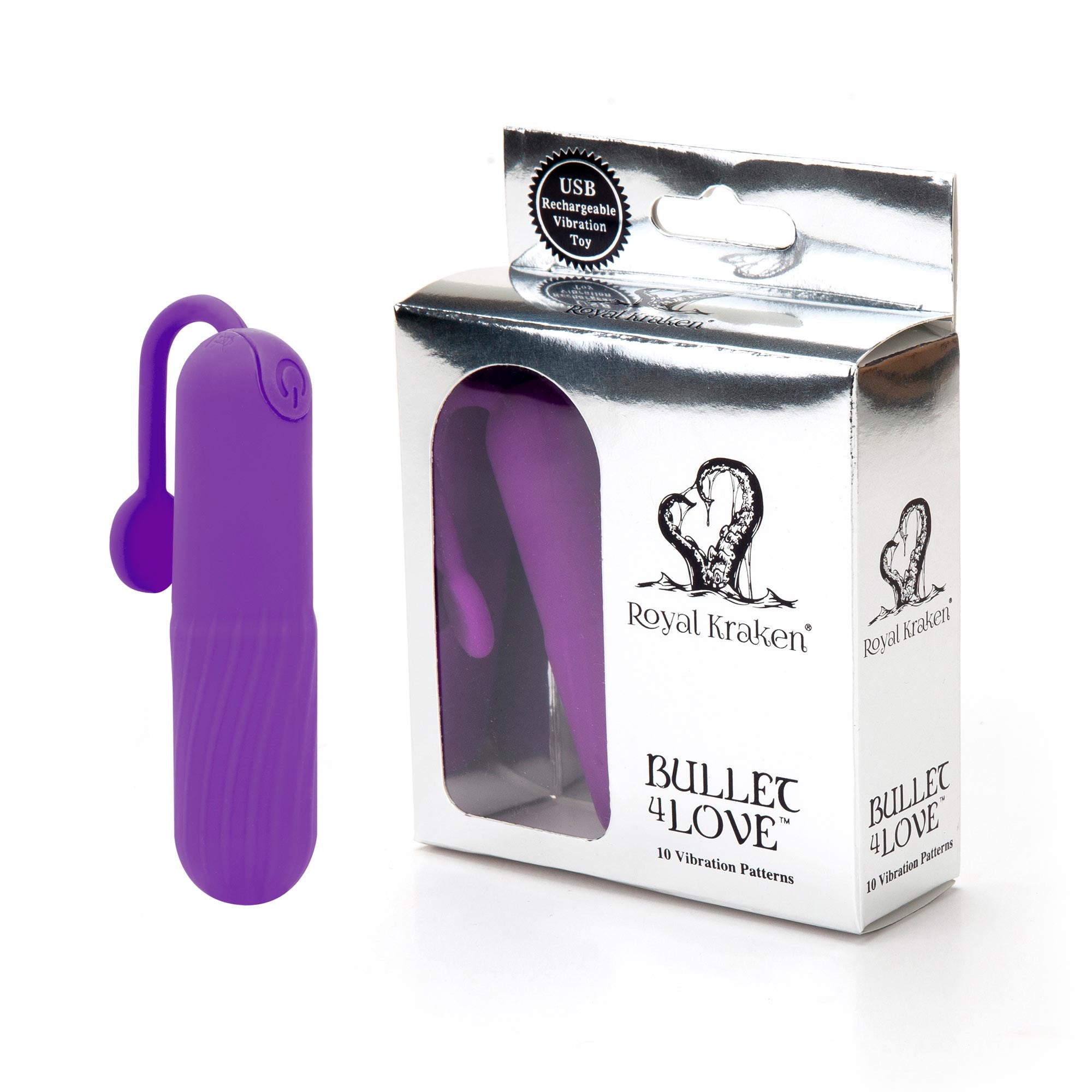 Bullet 4 Love - Rechargeable vibe with tail - Purple   RK-01 PUR